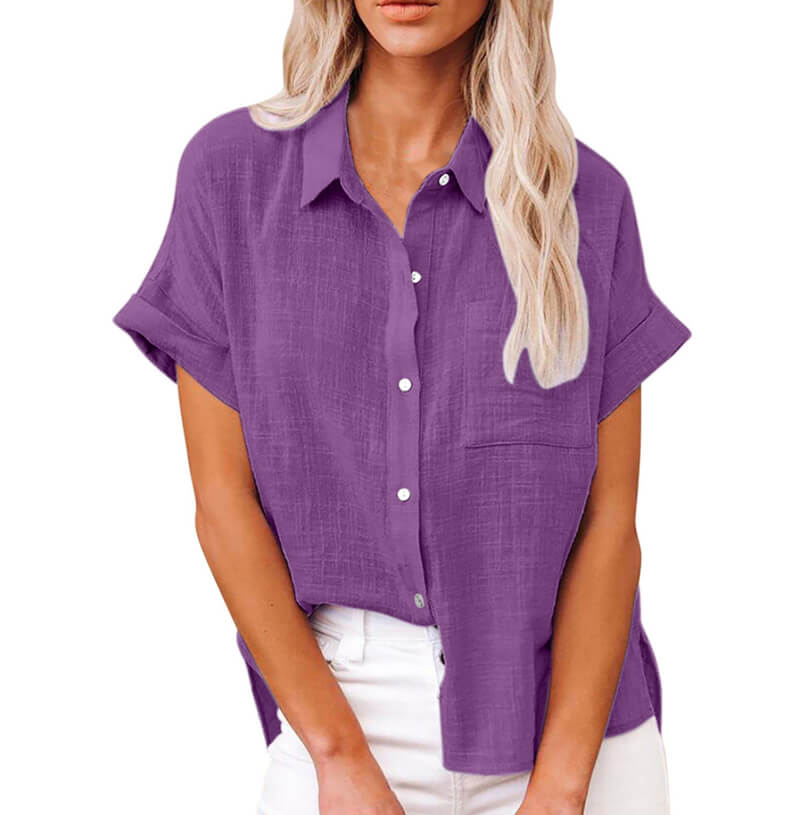Adelene™ - Tijdloze Knopenblouse