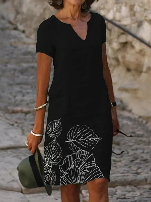 Lettie - Luxe Jurk met V-Hals