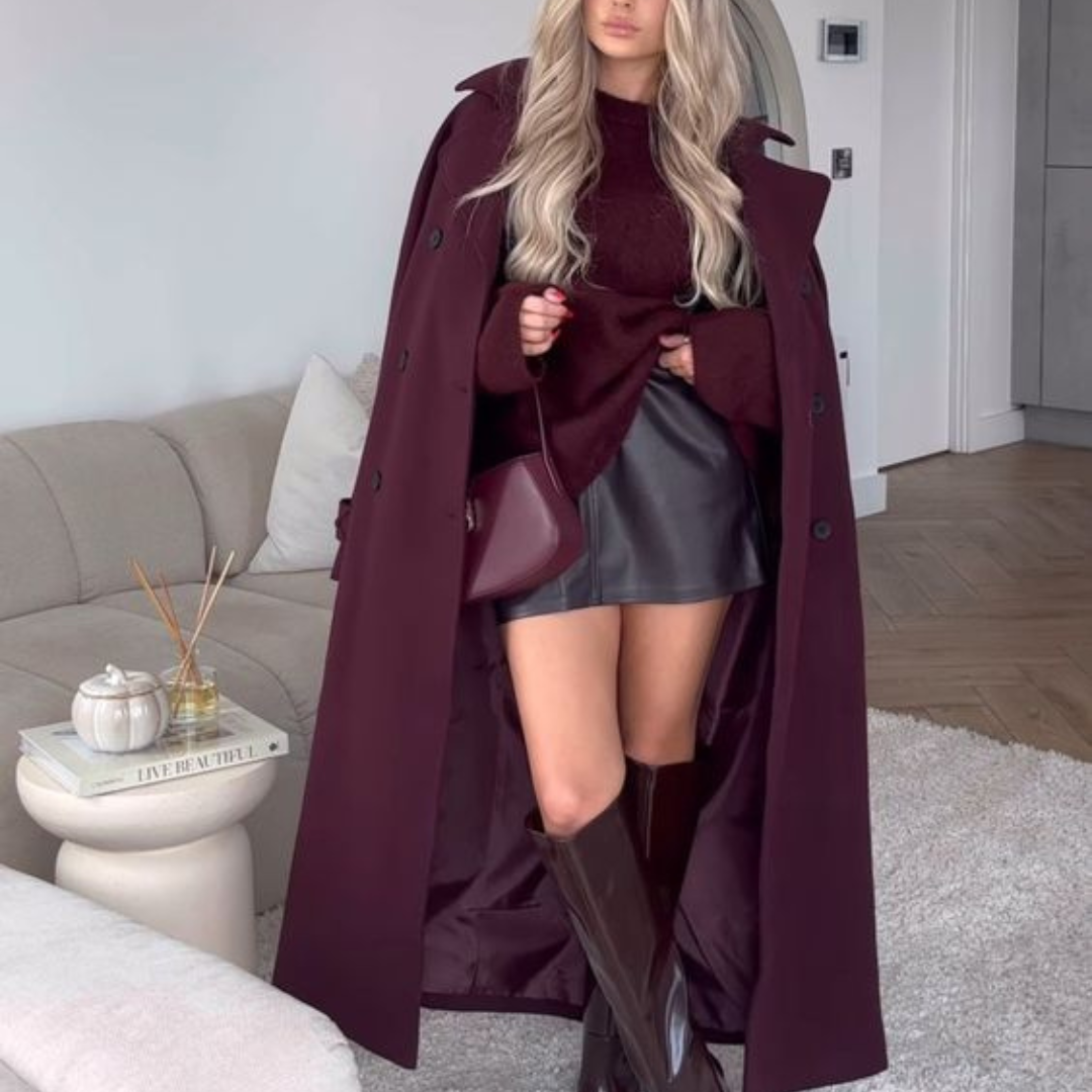 Laluna® | Classy Burgundy Jas