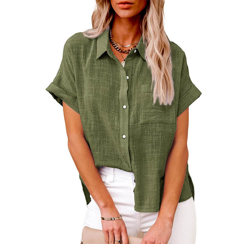 Adelene™ - Tijdloze Knopenblouse