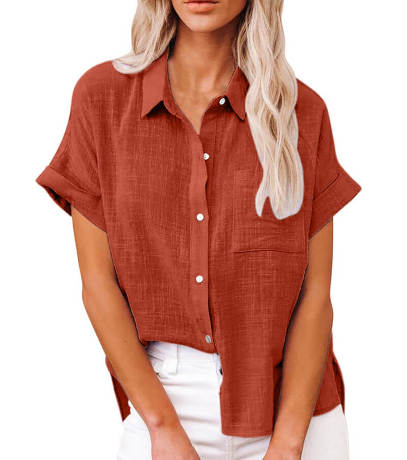 Adelene™ - Tijdloze Knopenblouse