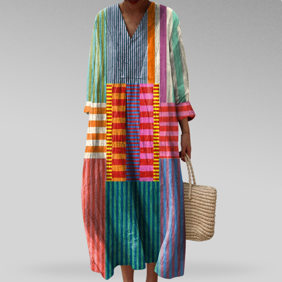 Lia™ | Elegante geometrische jurk