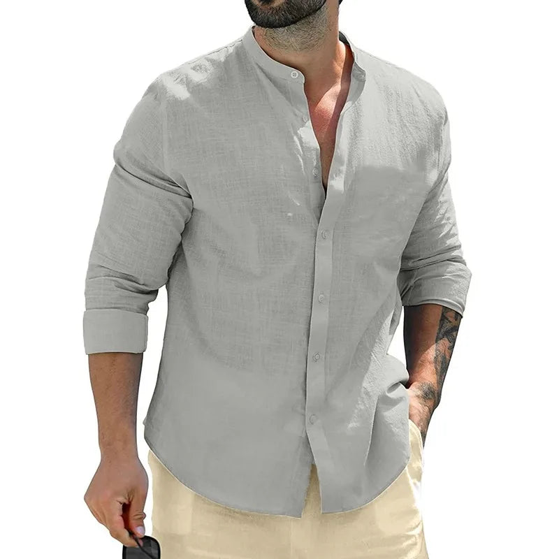 Mike™ | Heren Linnen Shirt