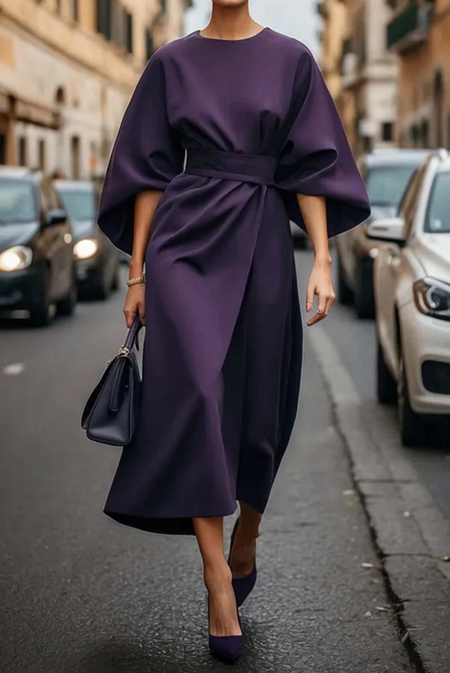 Laluna® | Elegante Jurk met Lanternwouwen