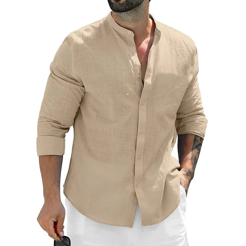 Mike™ | Heren Linnen Shirt