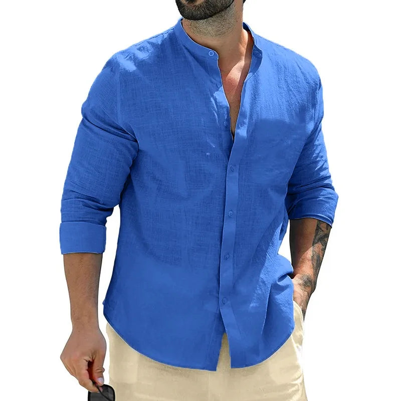 Mike™ | Heren Linnen Shirt