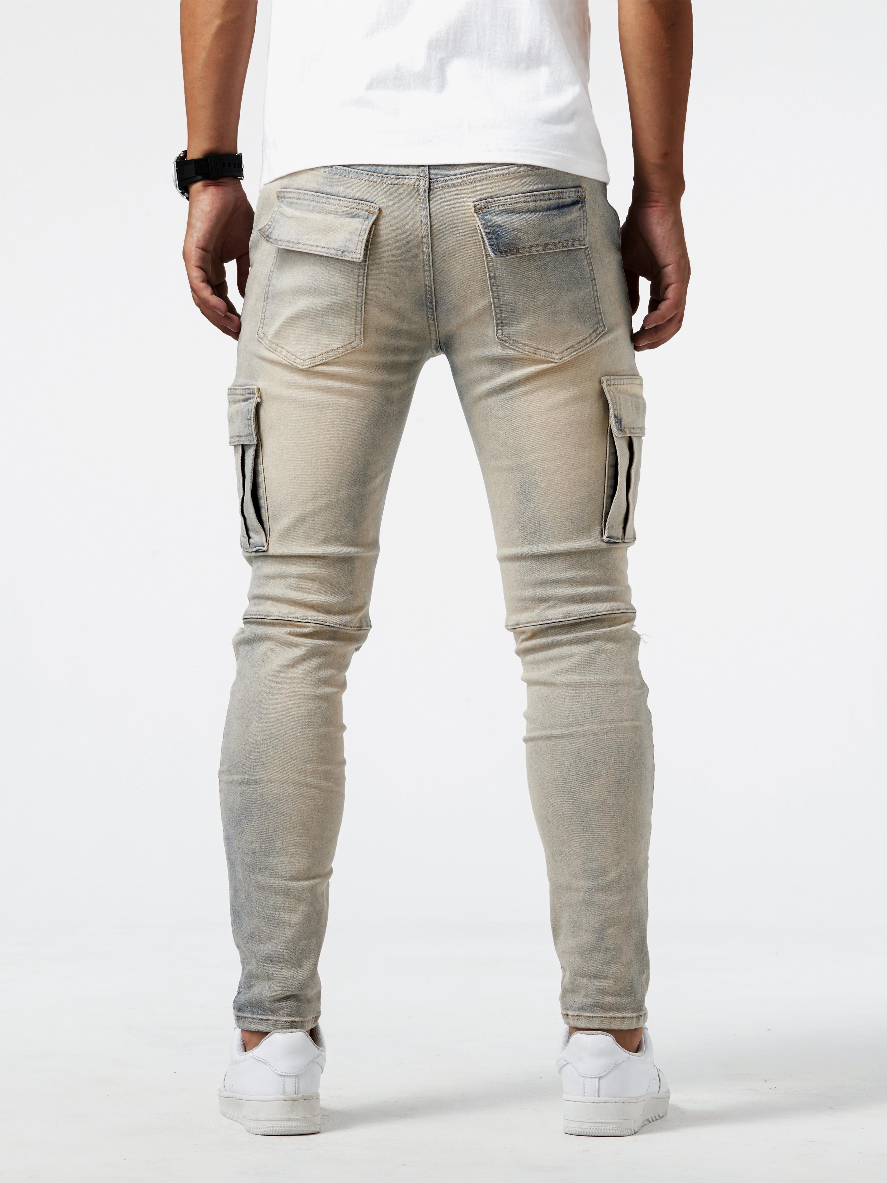 Laluna® | Slim Fit Cargo Jeans
