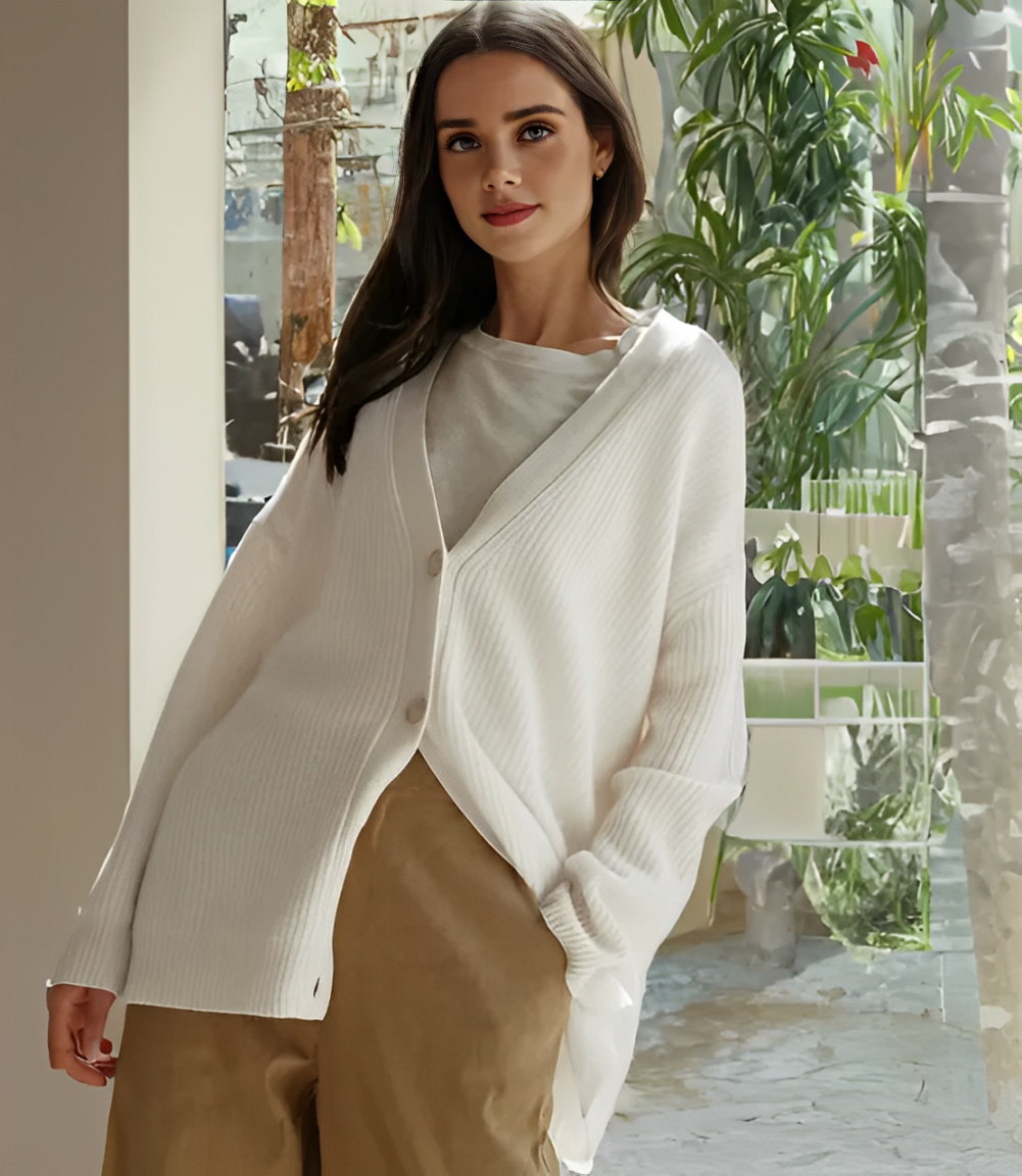 Laluna® | Elegante Knopen Cardigan