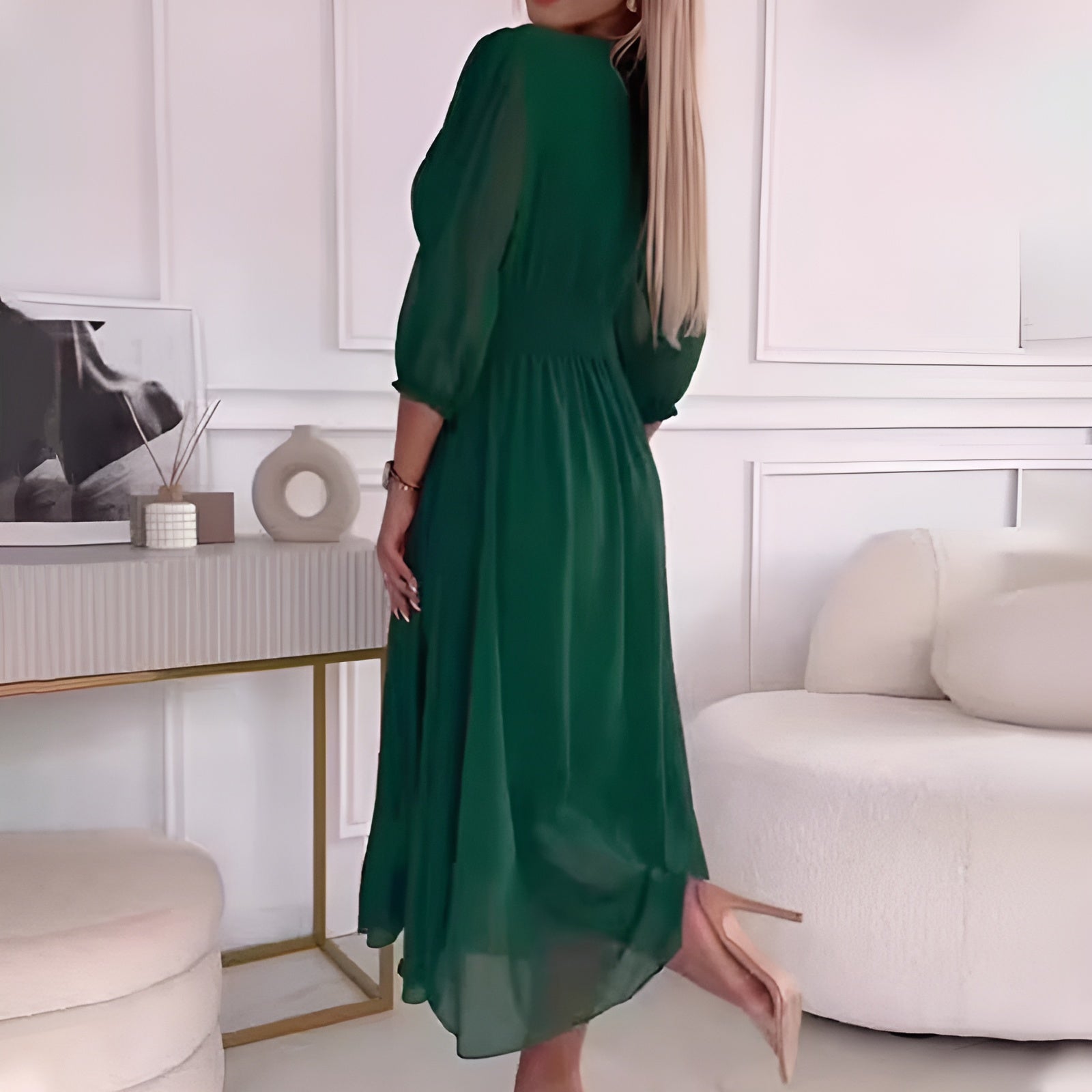 Abigail | Lichte Zijde Chiffon Jurk