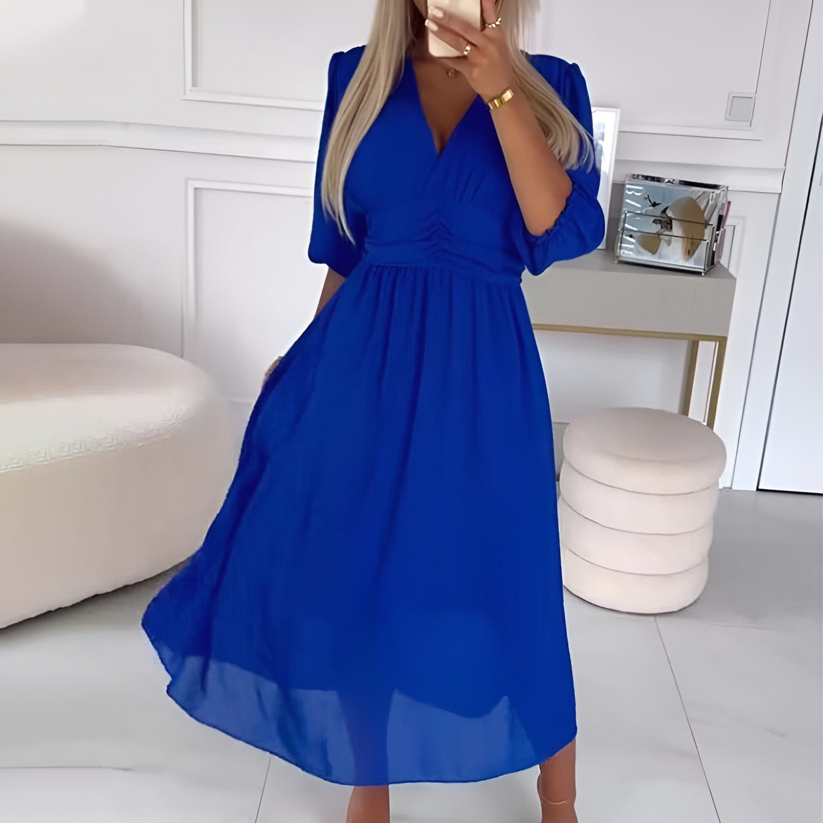 Abigail | Lichte Zijde Chiffon Jurk