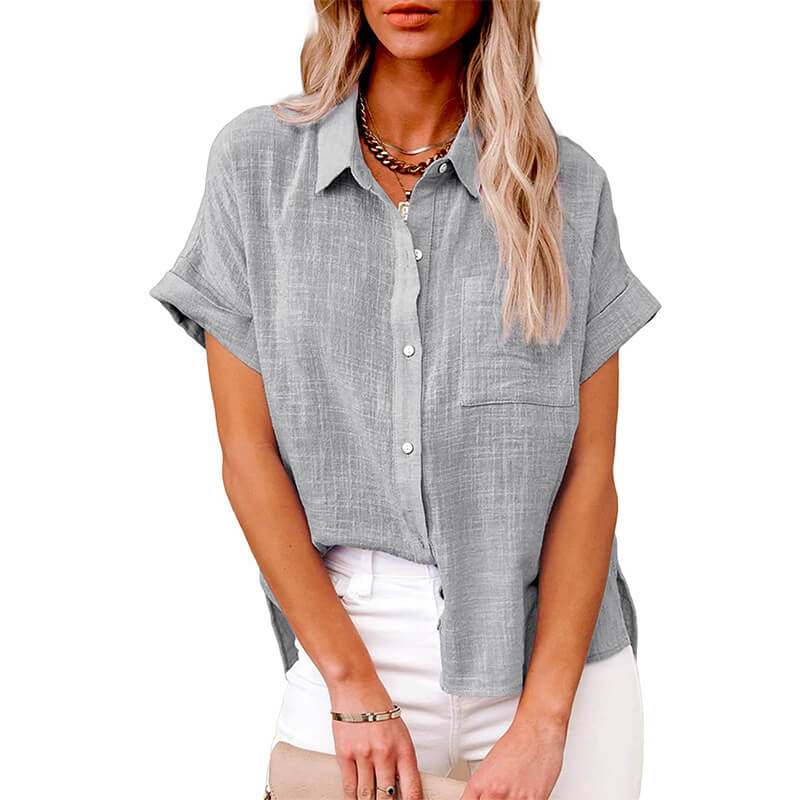 Adelene™ - Tijdloze Knopenblouse