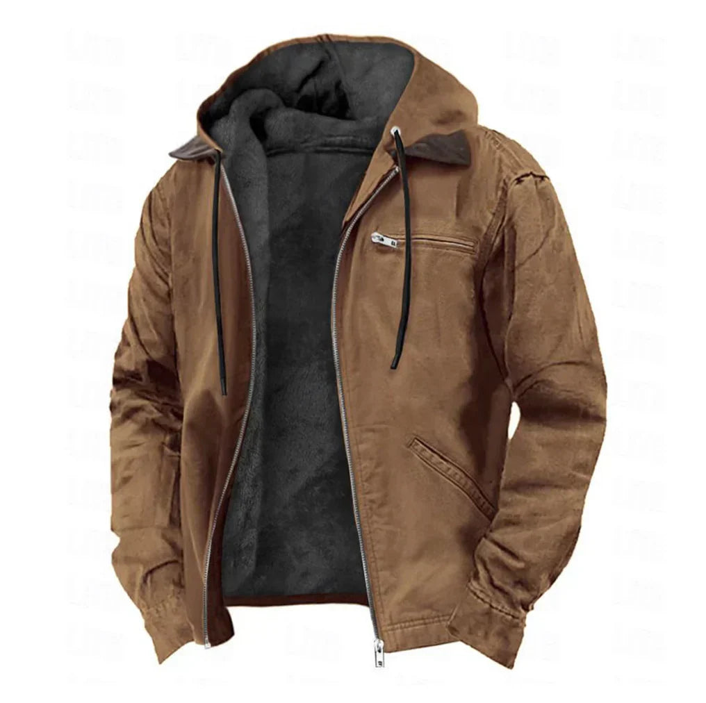 Abraham™ | Stijlvolle Fleece-Lined Hoodie Jacket