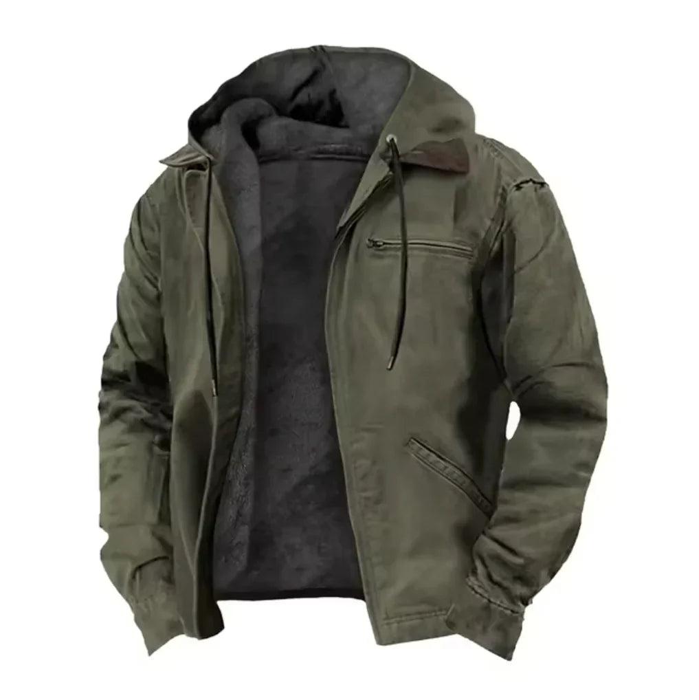Abraham™ | Stijlvolle Fleece-Lined Hoodie Jacket