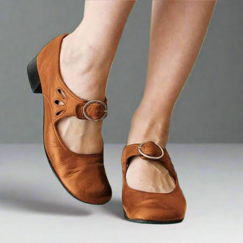 Denise | Orthopedische Lederen Sandalen met Comfortabele Wedge Zool