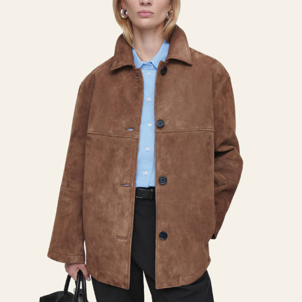 Laluna® | Collared Suede Jacket