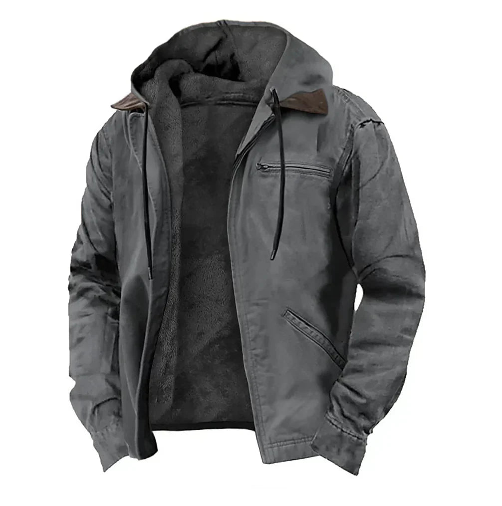 Abraham™ | Stijlvolle Fleece-Lined Hoodie Jacket