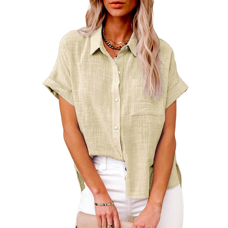 Adelene™ - Tijdloze Knopenblouse