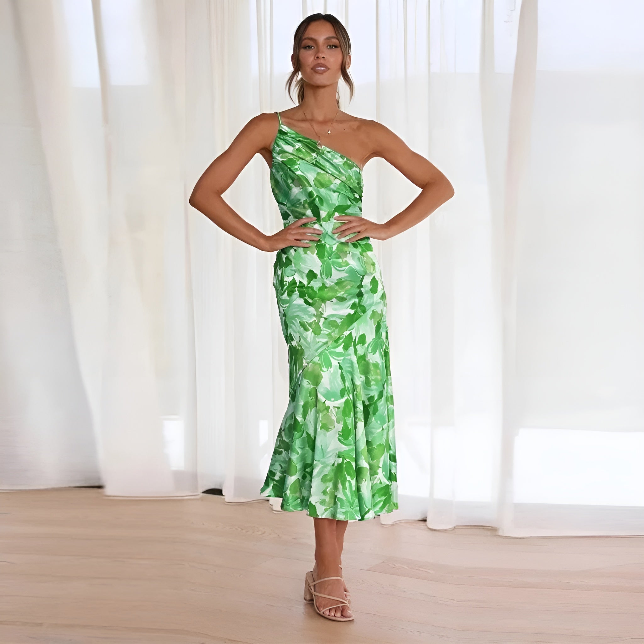 Laluna® | Elegante Maxi-jurk met Bloemenprint