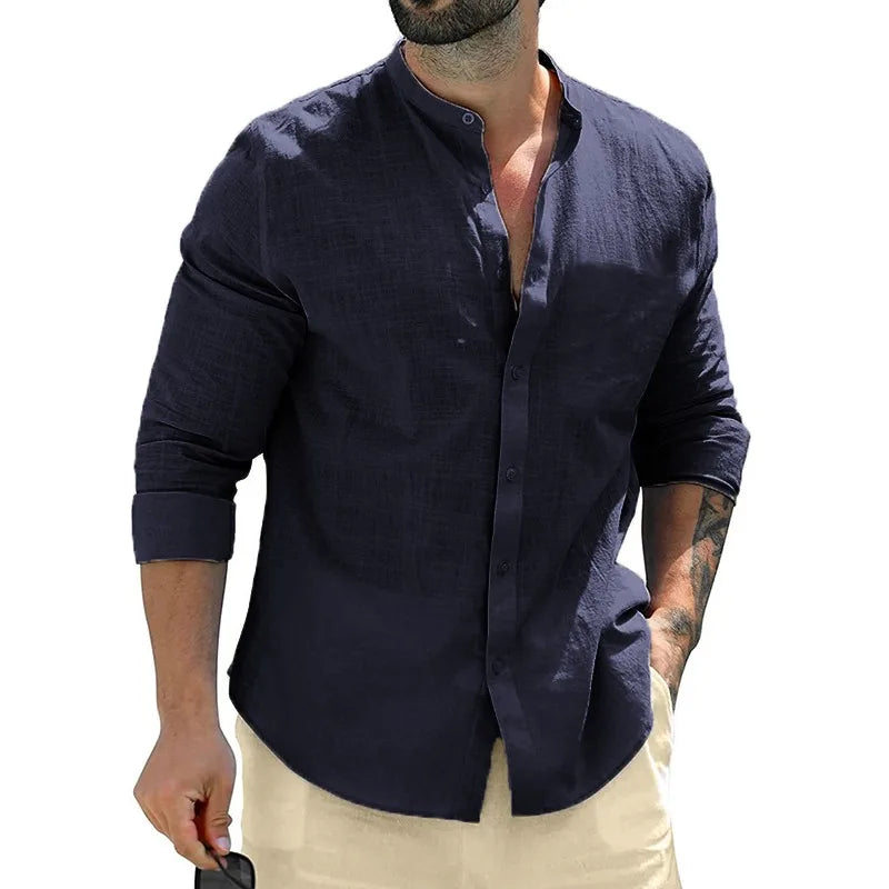 Mike™ | Heren Linnen Shirt