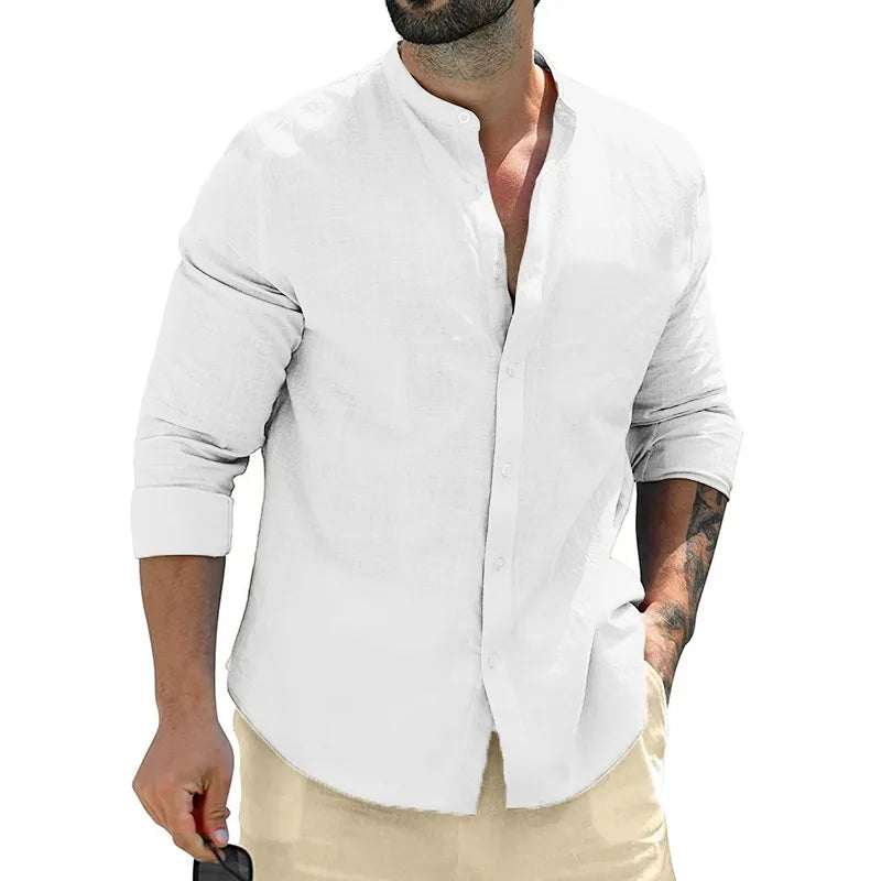 Mike™ | Heren Linnen Shirt