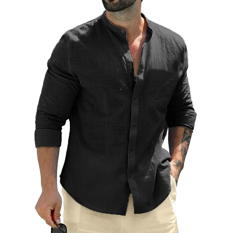 Mike™ | Heren Linnen Shirt