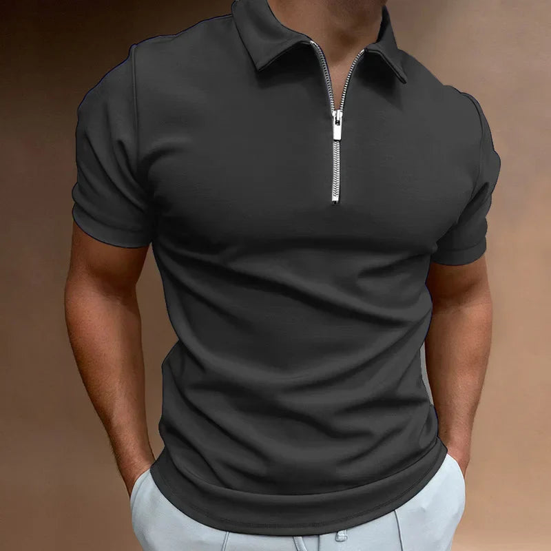 Laluna® | Klassieke Rits Polo Shirt