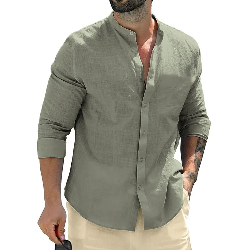 Mike™ | Heren Linnen Shirt
