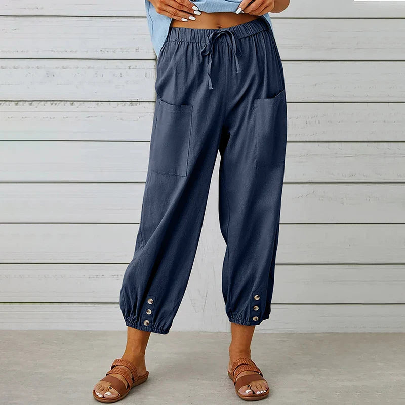 Alaina™ | Harembroek met hoge taille