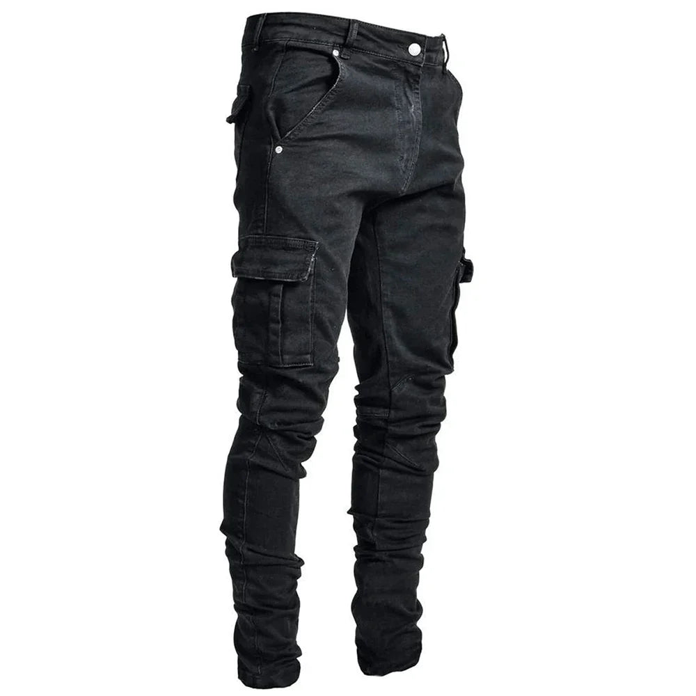 Laluna® | Cargo Street Elastic Jeans