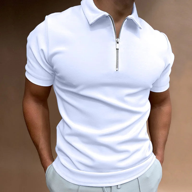 Laluna® | Klassieke Rits Polo Shirt