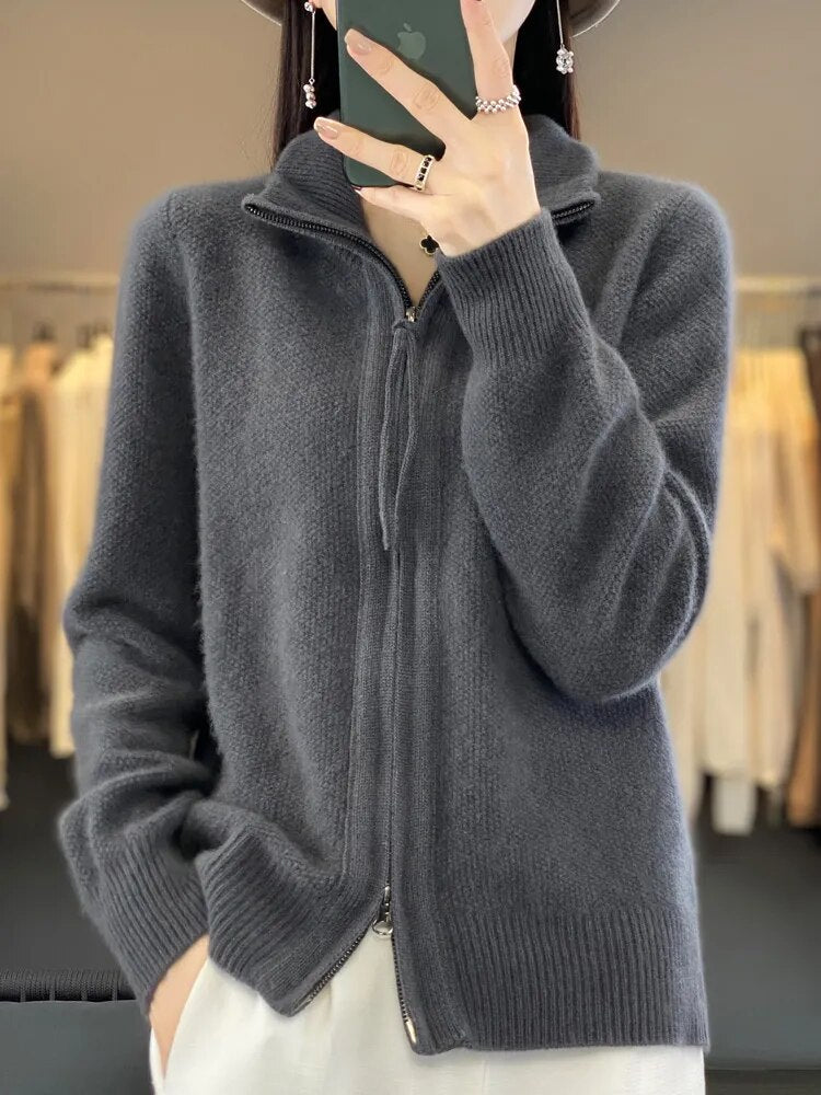 Laluna® | Cozy Zip-Up Cardigan