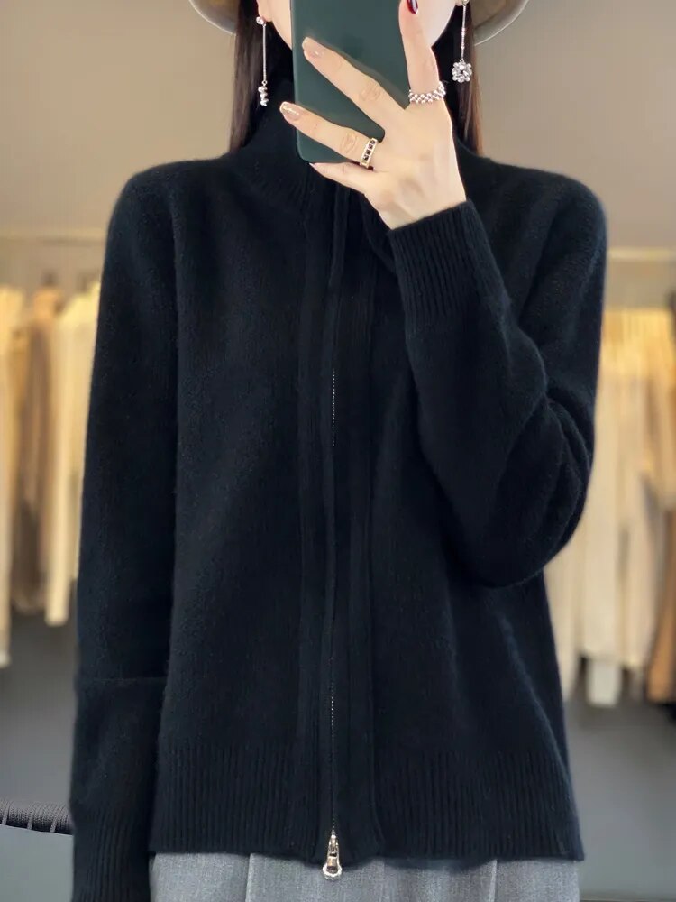 Laluna® | Cozy Zip-Up Cardigan