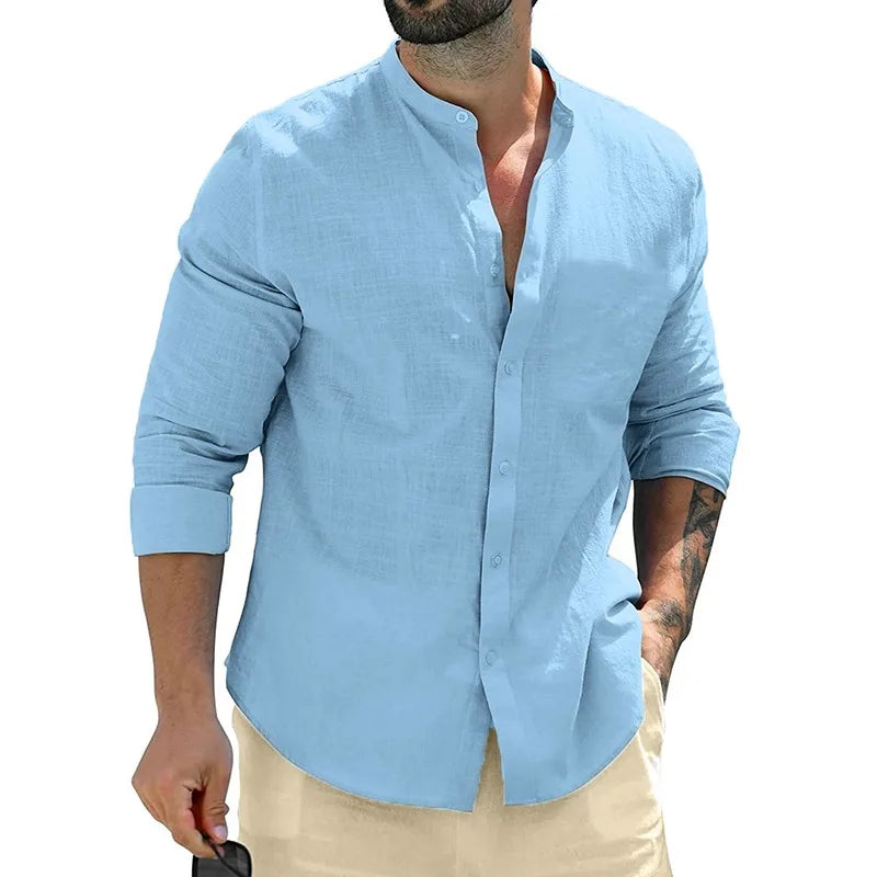 Mike™ | Heren Linnen Shirt