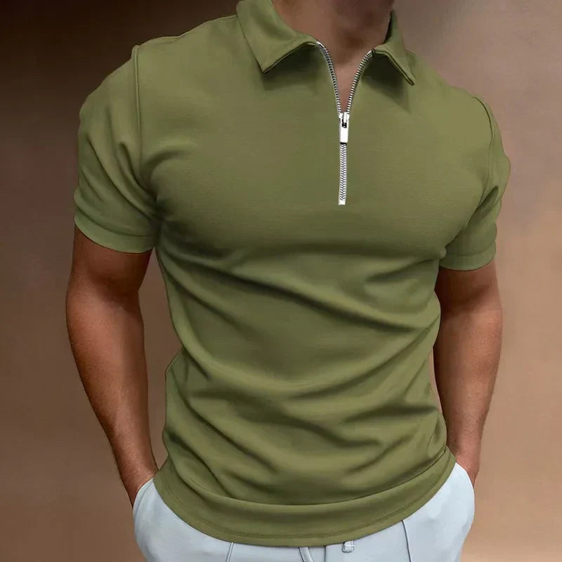 Laluna® | Klassieke Rits Polo Shirt