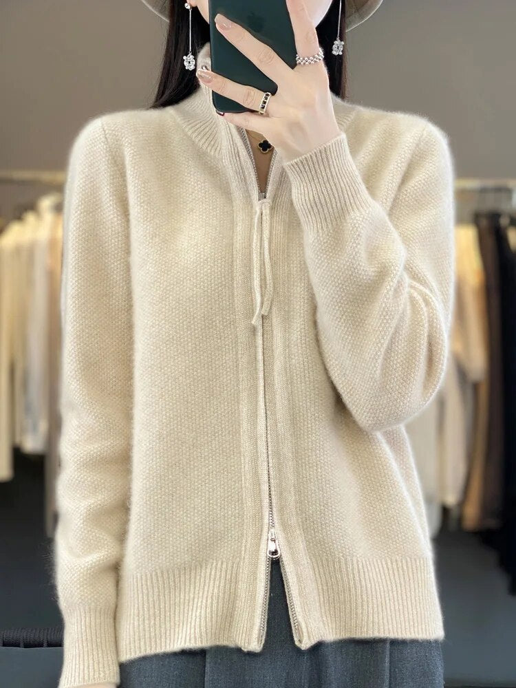 Laluna® | Cozy Zip-Up Cardigan