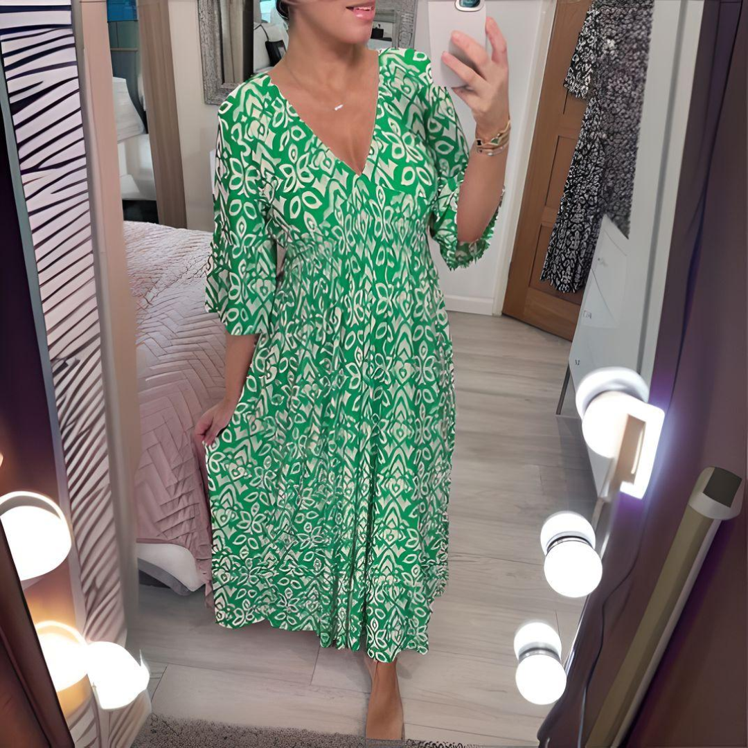Isabella - Boho Gedrukt Jurk