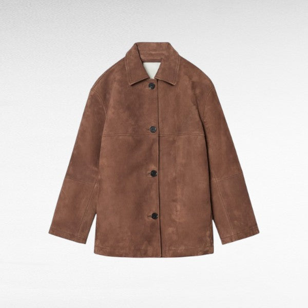 Laluna® | Collared Suede Jacket