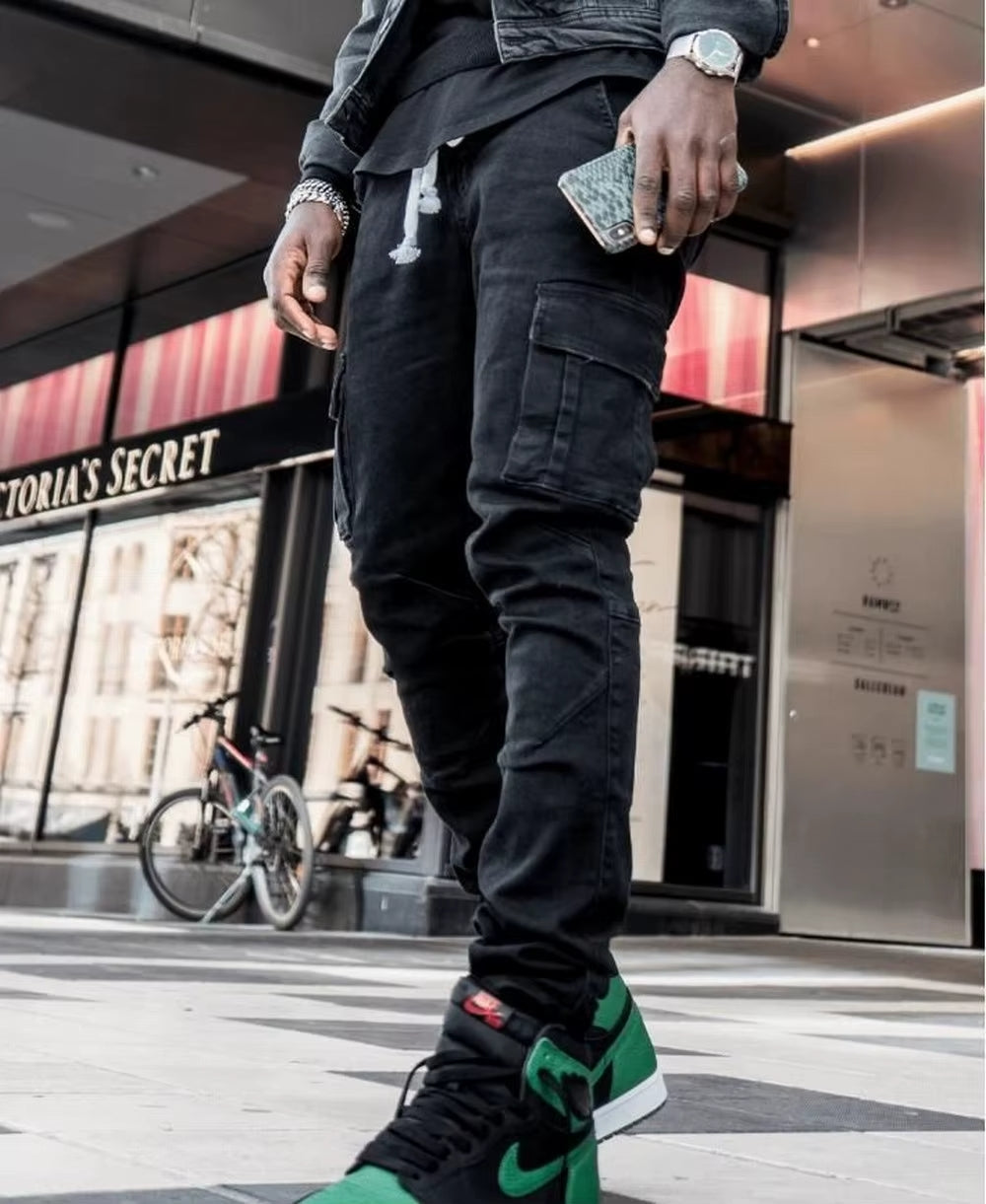 Laluna® | Cargo Street Elastic Jeans