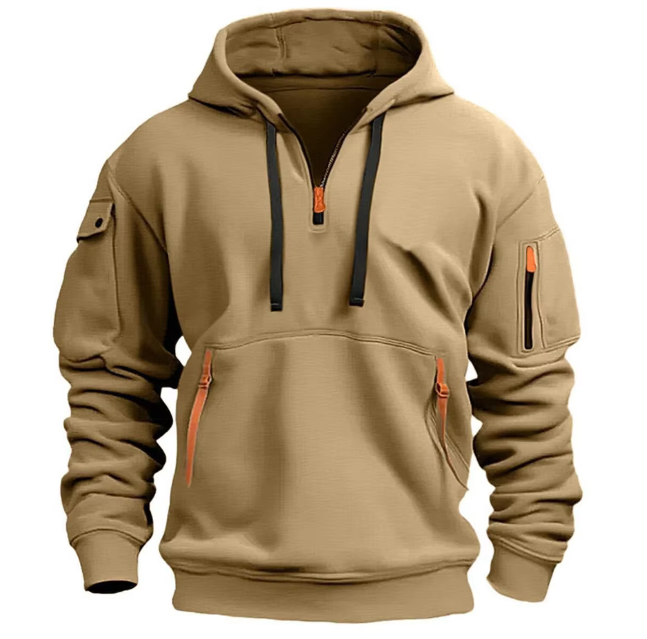 Bernhard™ | Stijlvolle Zip-Up Hoodie met Utility Pockets