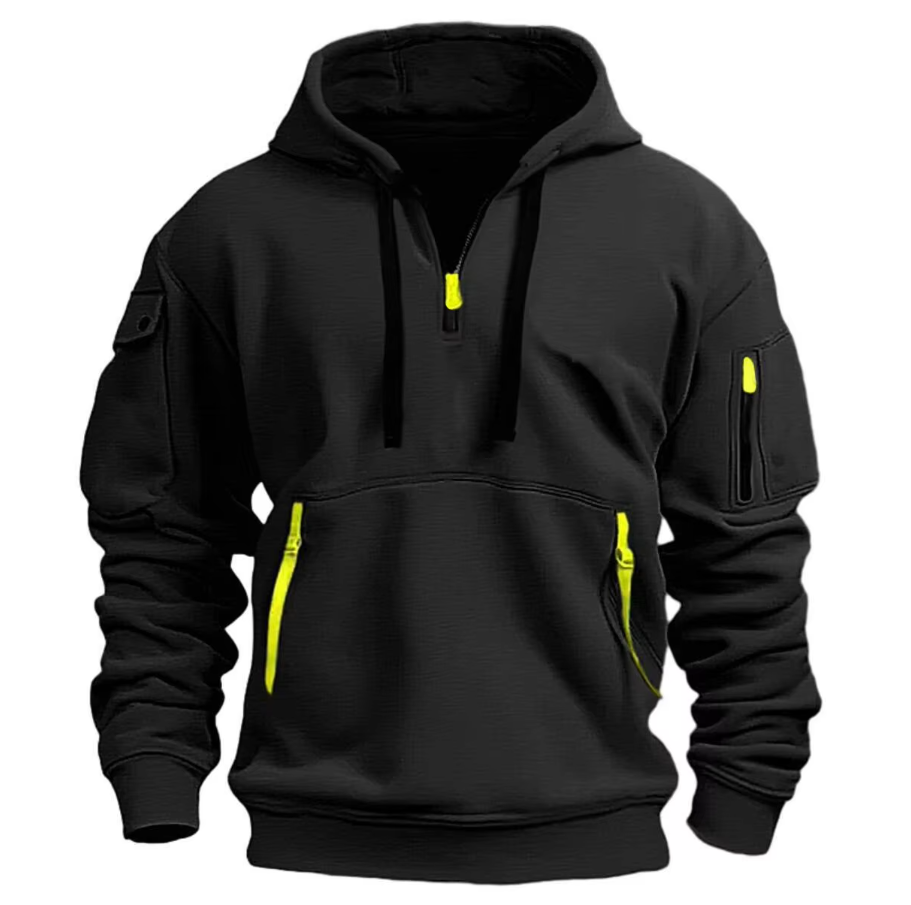 Bernhard™ | Stijlvolle Zip-Up Hoodie met Utility Pockets